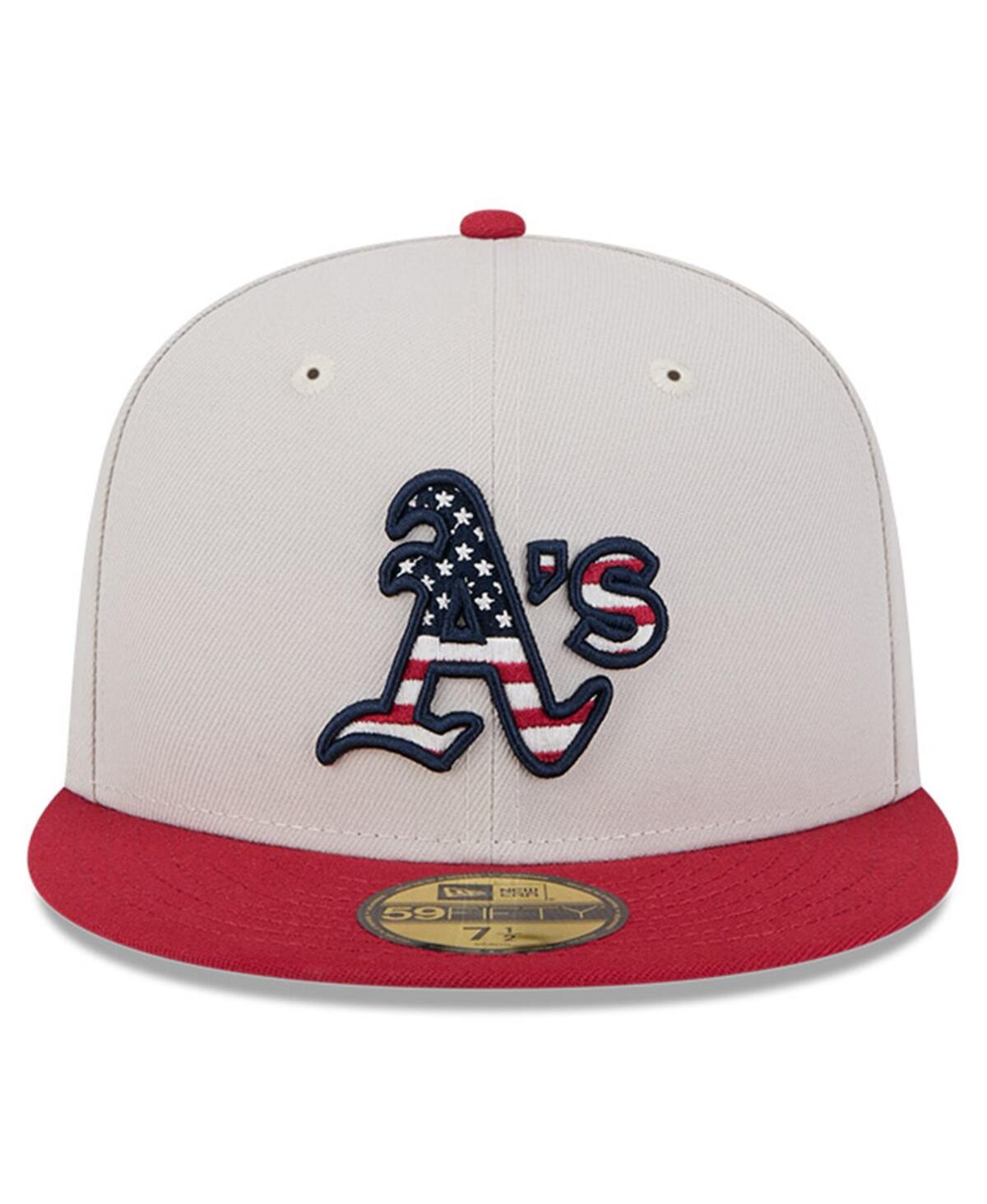 New Era Men's Red Oakland Athletics 2024 Fourth of July 59FIFTY Fitted Hat