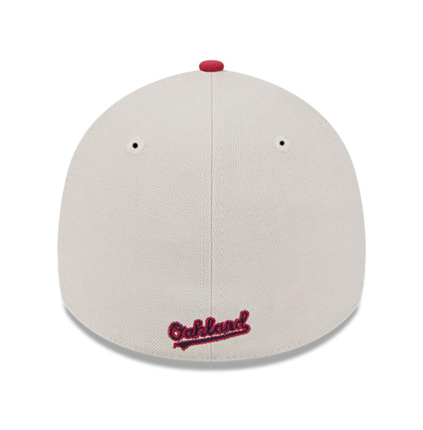 Мужская кепка New Era Red Oakland Athletics 2024 Fourth of July 39THIRTY Flex Hat — фото 3