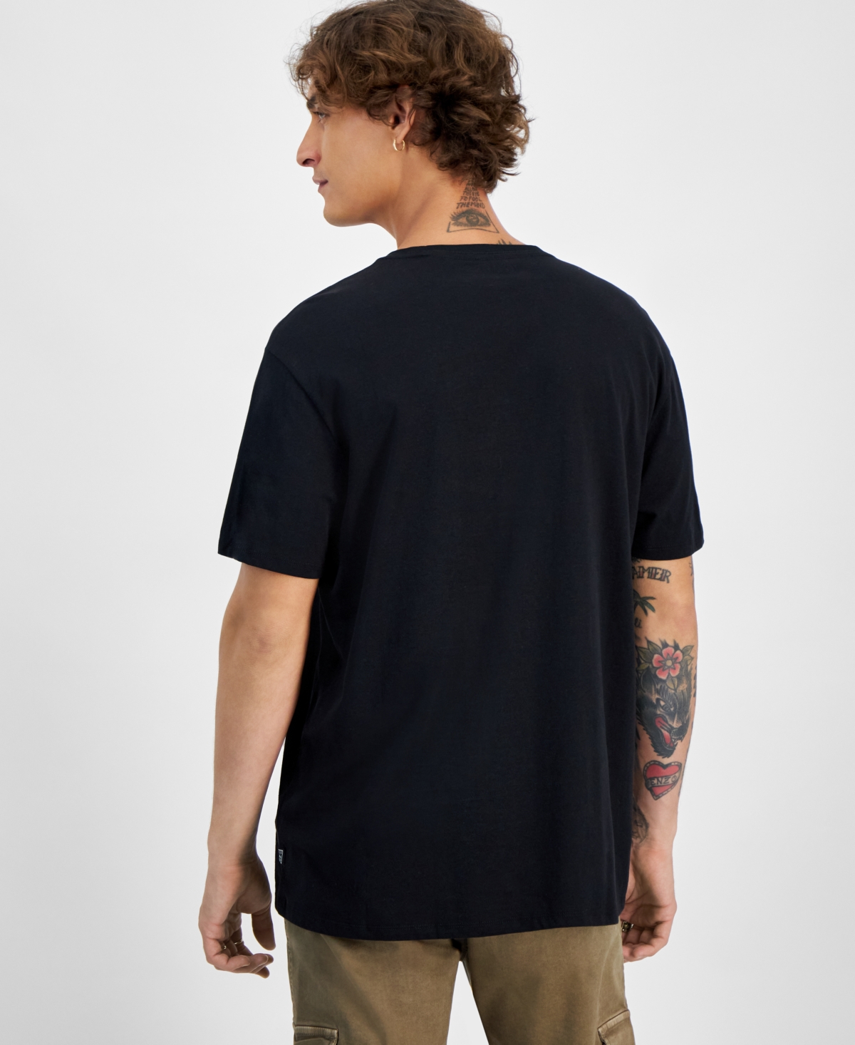 Guess Men s Rise in the East Tokyo Graphic T Shirt Jet Black A996 Smart Closet