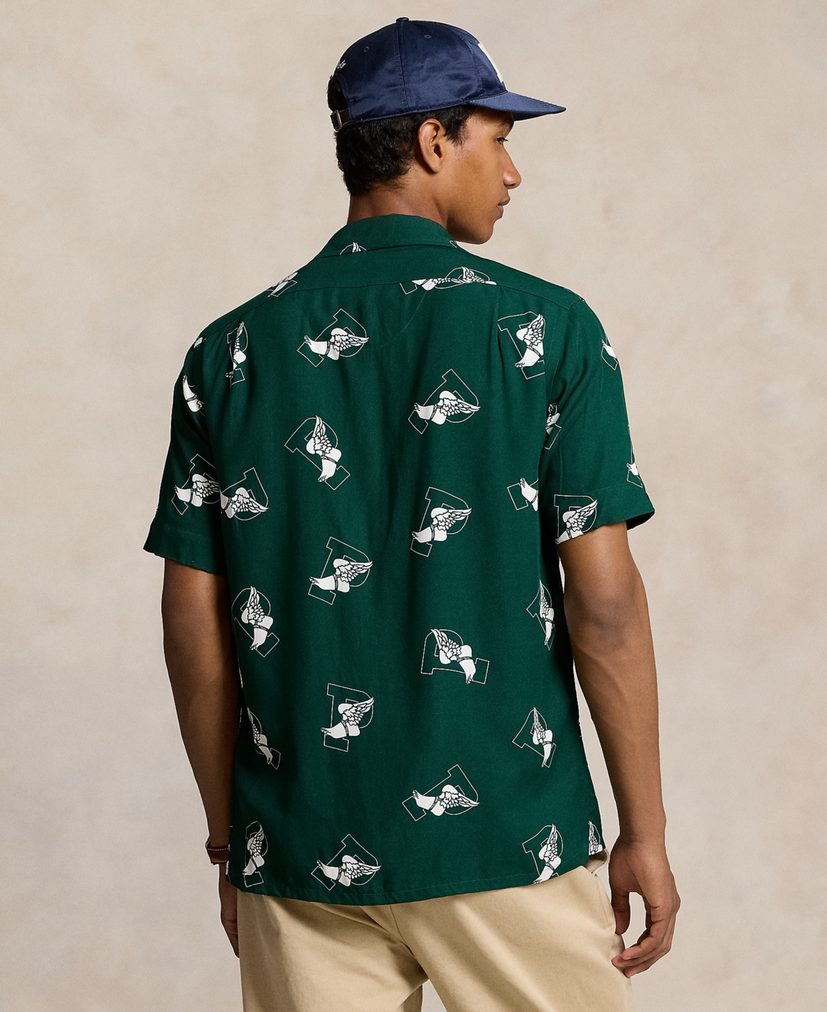 Polo Ralph Lauren Men's Classic-Fit P-Wing Camp Shirt - 6388 P Wing Toss