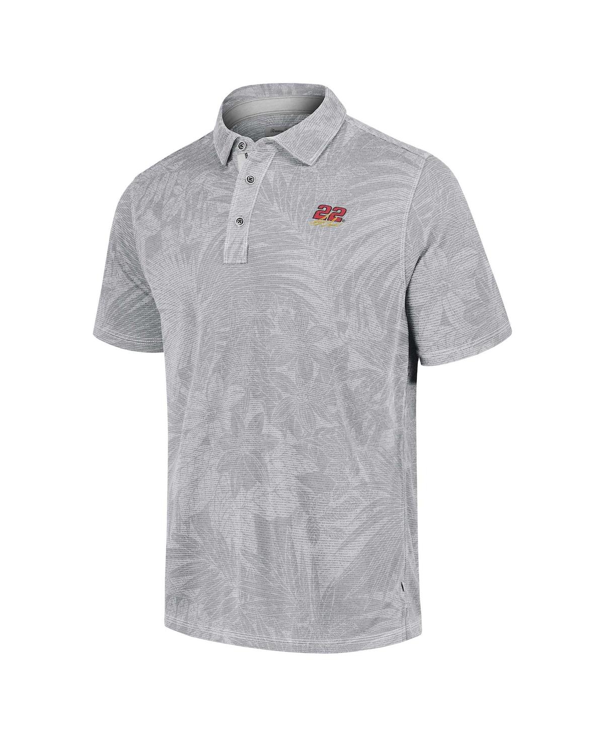 Tommy Bahama Men's Gray Joey Logano Santiago Paradise Polo Shirt In Gray