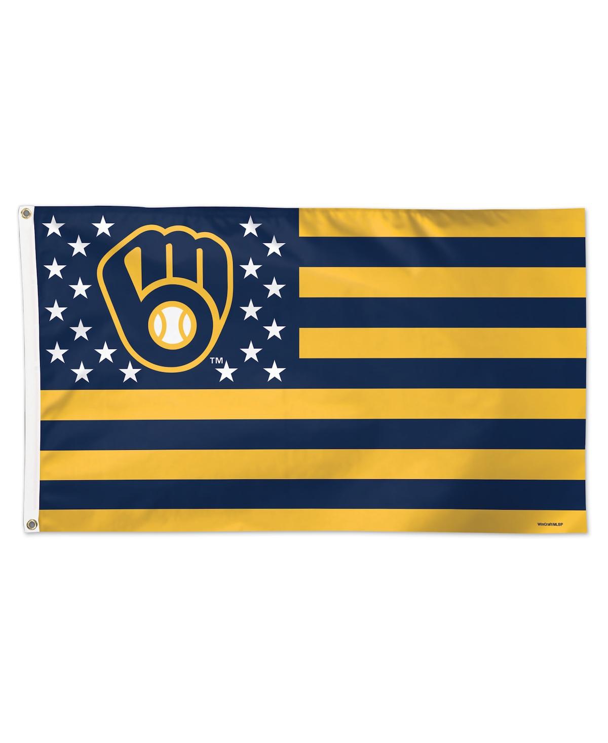 Wincraft Milwaukee Brewers 3' X 5' Americana Stars Stripes Deluxe Flag In No Color
