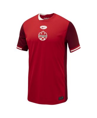 Big Boys and Girls Red Canada Soccer 2024 Home Replica Jersey