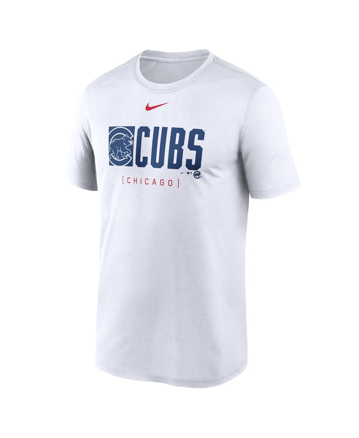 Nike Men'sChicago Cubs Knockout Legend Performance T-Shirt - White