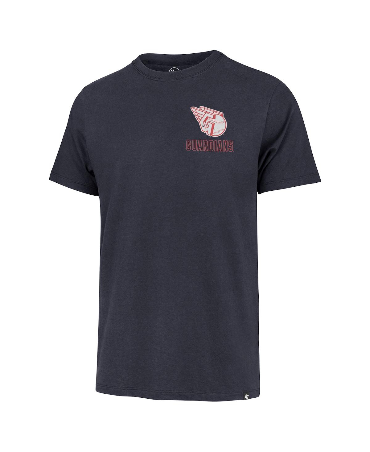 '47 Brand Men'sCleveland Guardians Hang Back Franklin T-Shirt - Navy