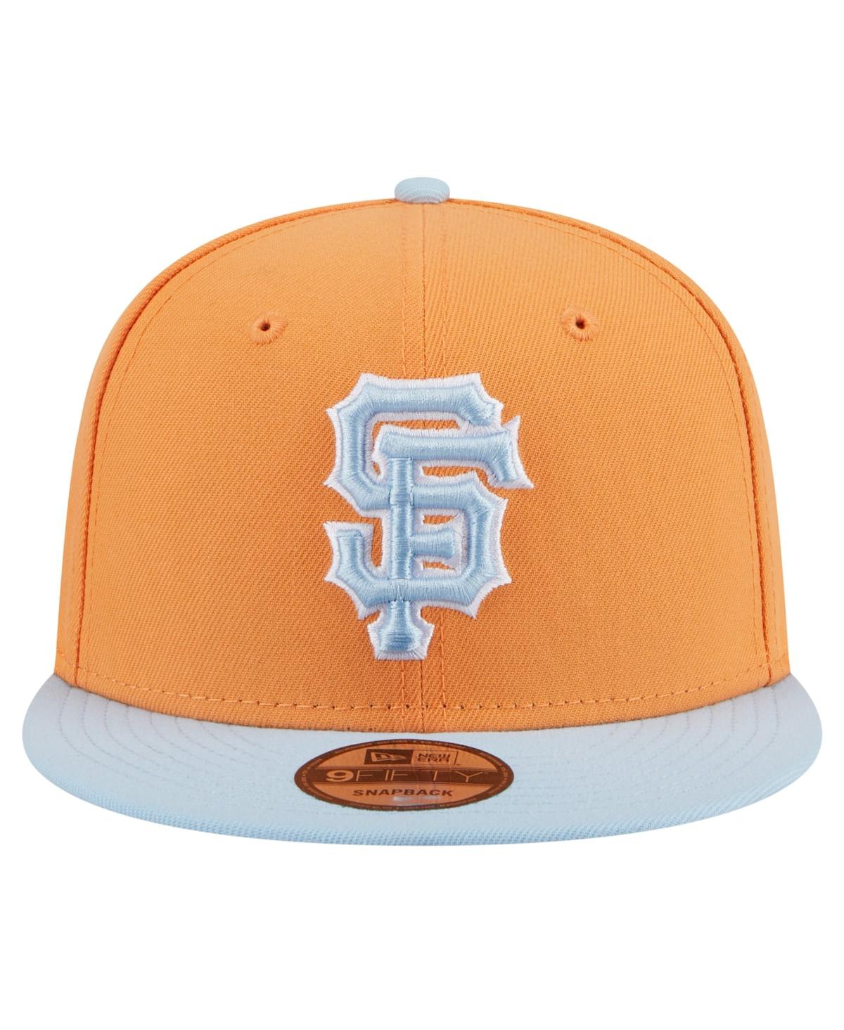 New Era Men's Orange/light Blue San Francisco Giants Spring Color Basic Two-tone 59fifty Fitted Hat In Orange