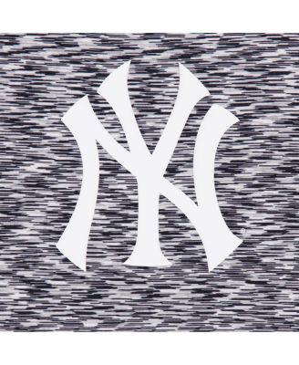 Women's Navy New York Yankees Space Dye Keyhole Back Tank Top