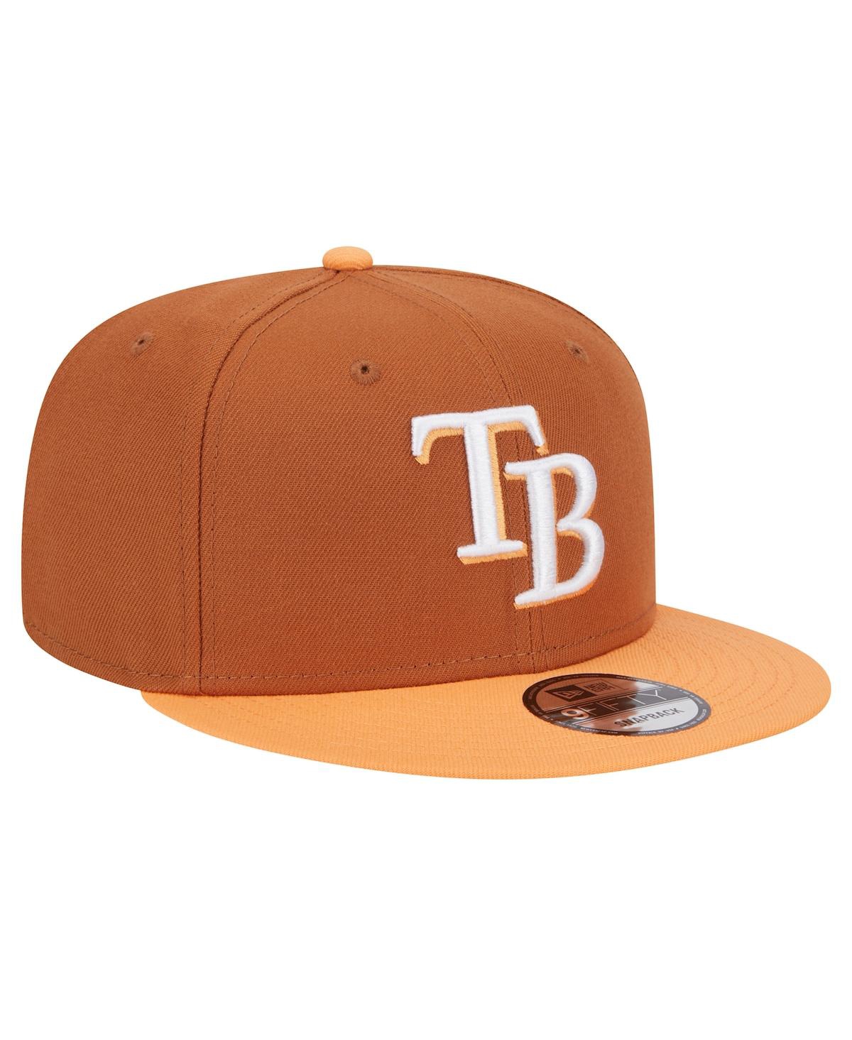 Shop New Era Men's Brown Tampa Bay Rays Spring Color Two-tone 9fifty Snapback Hat