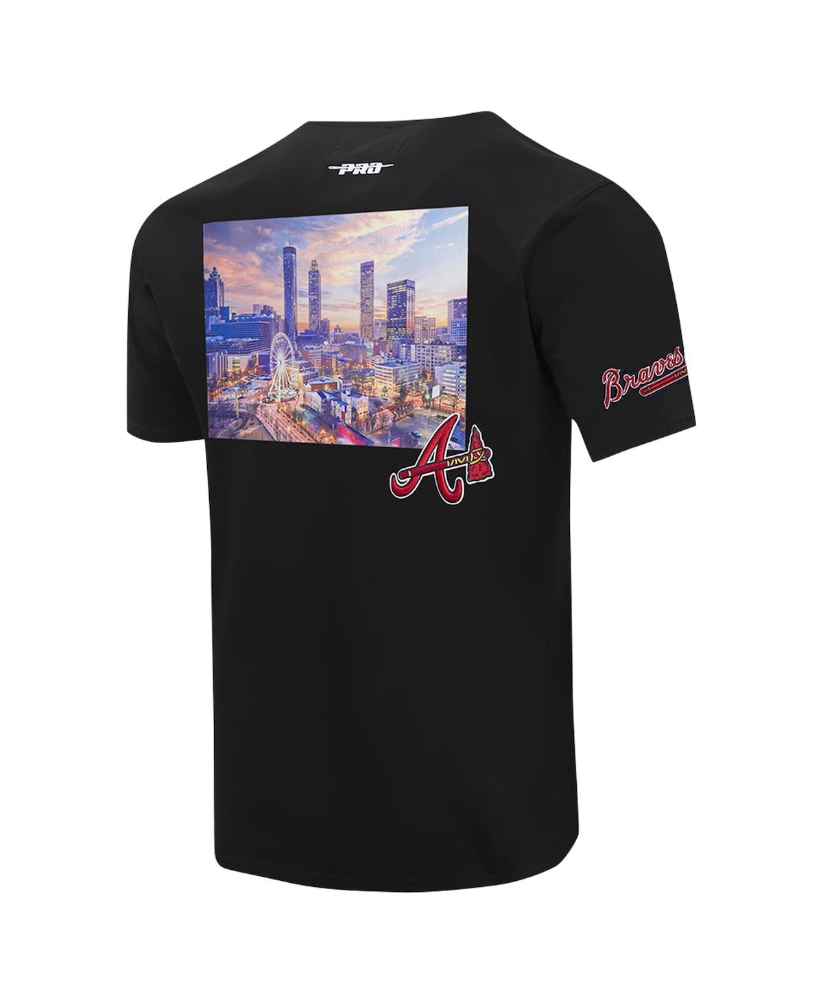 Pro Standard Men'sAtlanta Braves Cityscape T-Shirt - Black