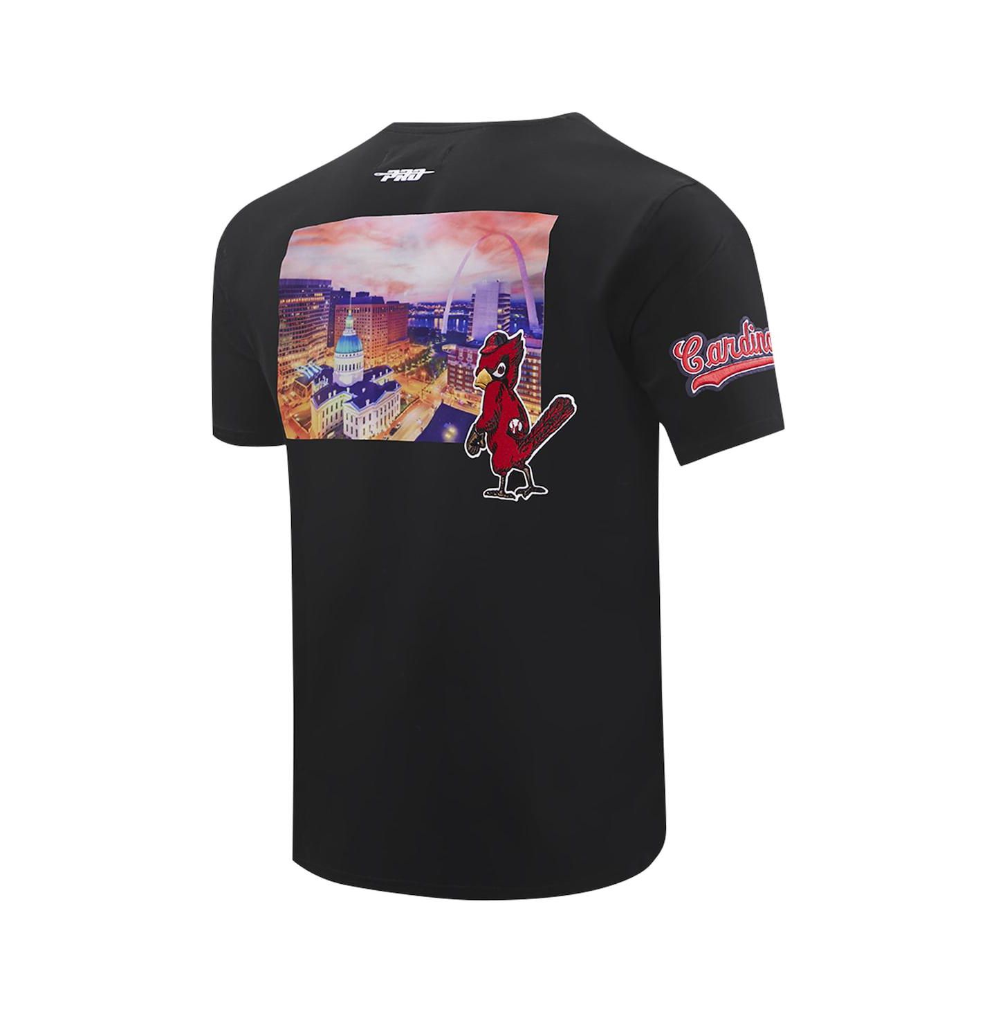Мужская футболка Pro Standard Black St. Louis Cardinals Cityscape — фото 3
