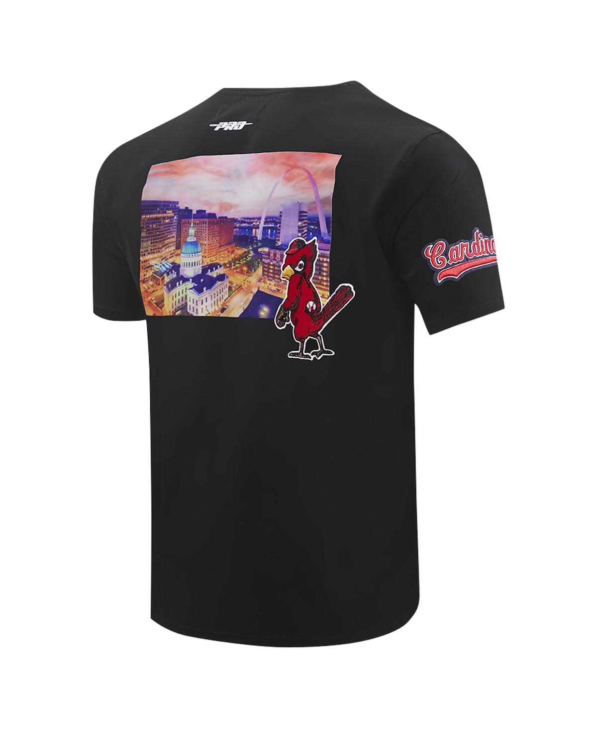 Pro Standard Men's Black St. Louis Cardinals Cityscape T-shirt In Black
