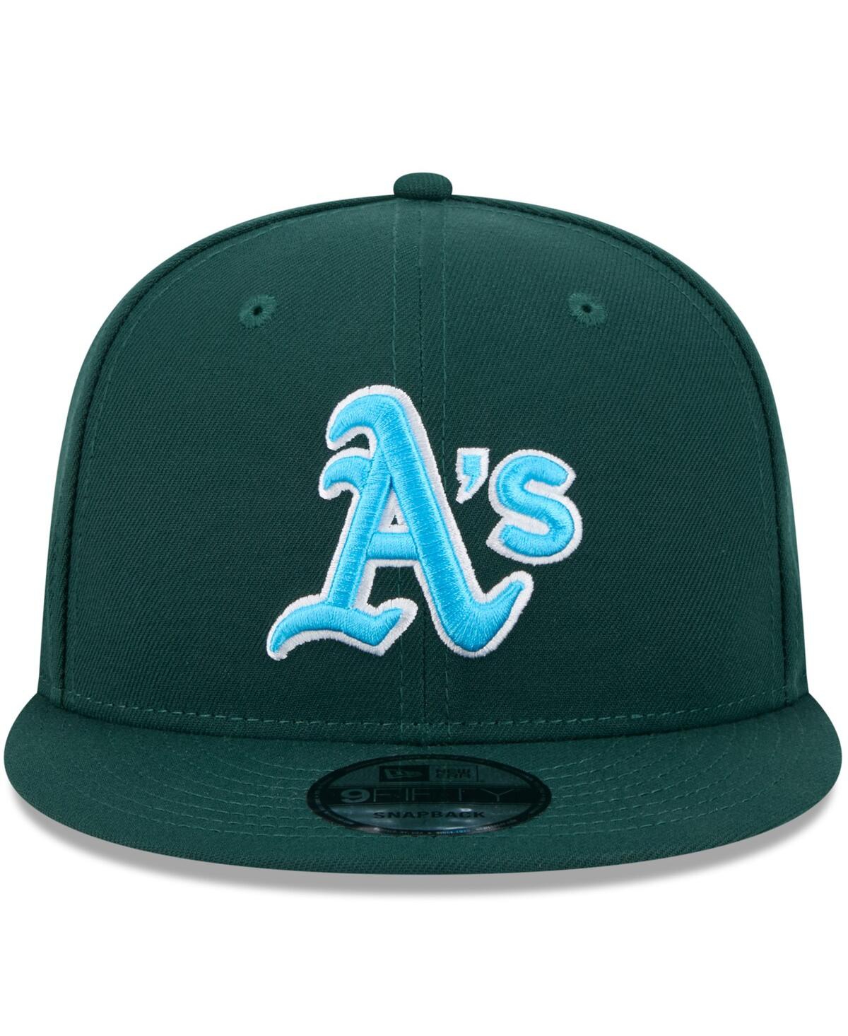 NEW ERA MEN'S GREEN OAKLAND ATHLETICS 2024 FATHER'S DAY 9FIFTY SNAPBACK HAT 