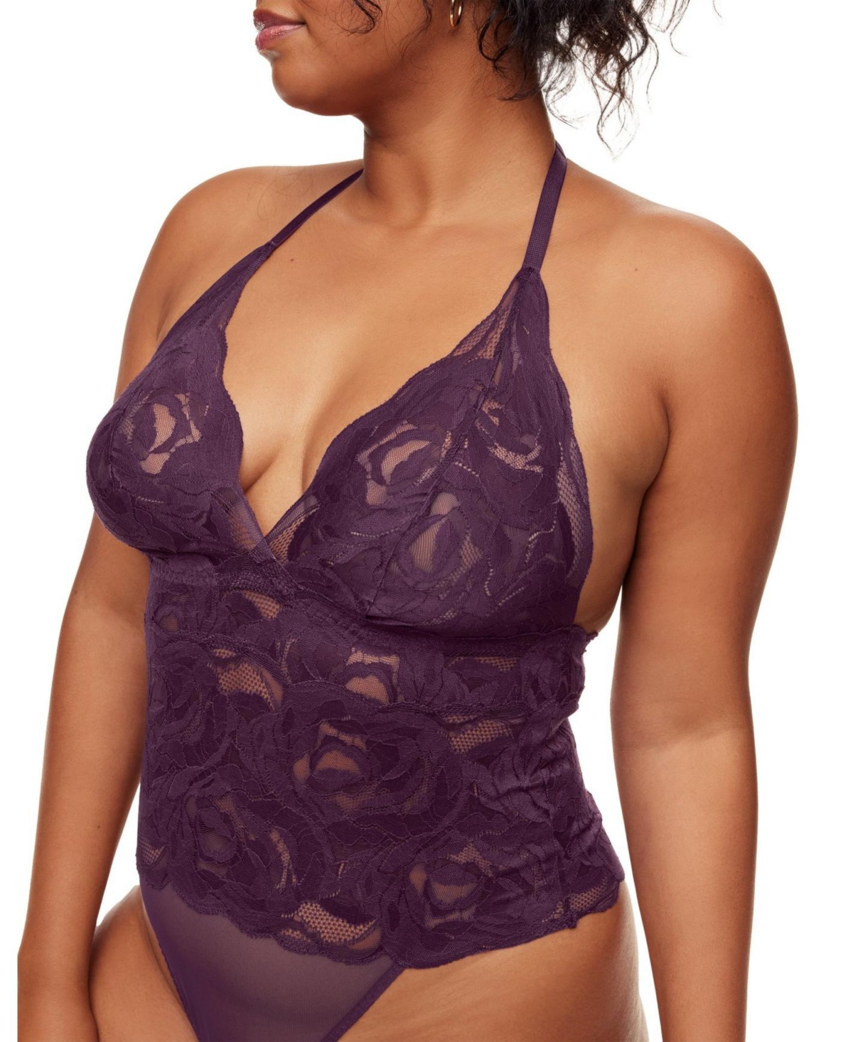 Adore Me Plus Size Esme Lace Bodysuit Lingerie