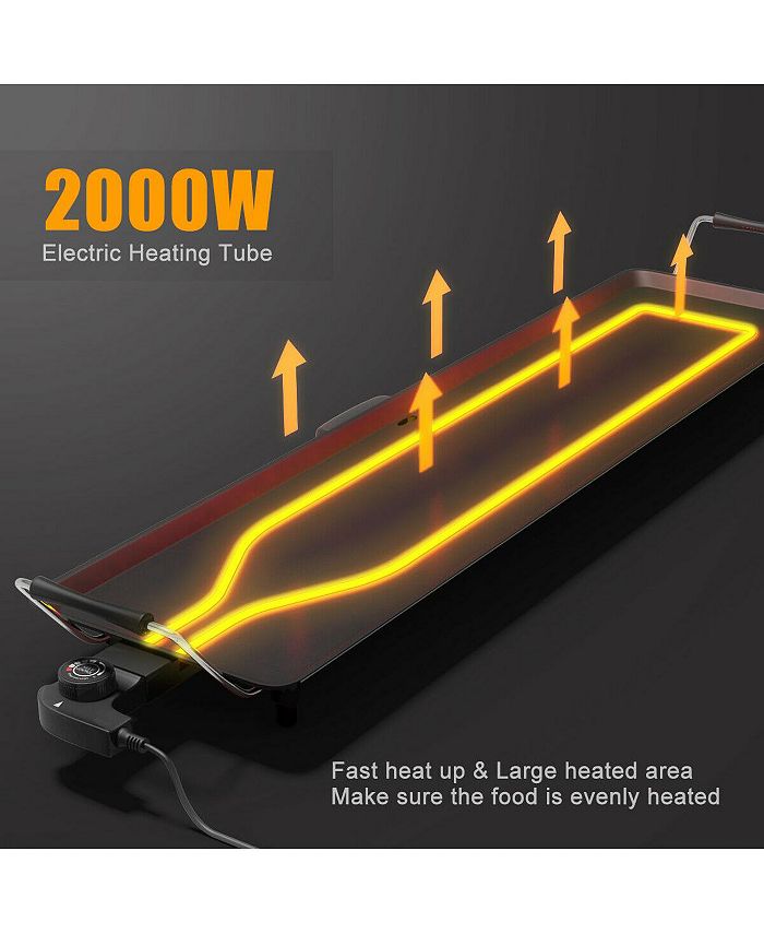 Costway Electric Teppanyaki Table Top Grill Griddle BBQ Barbecue Macy's