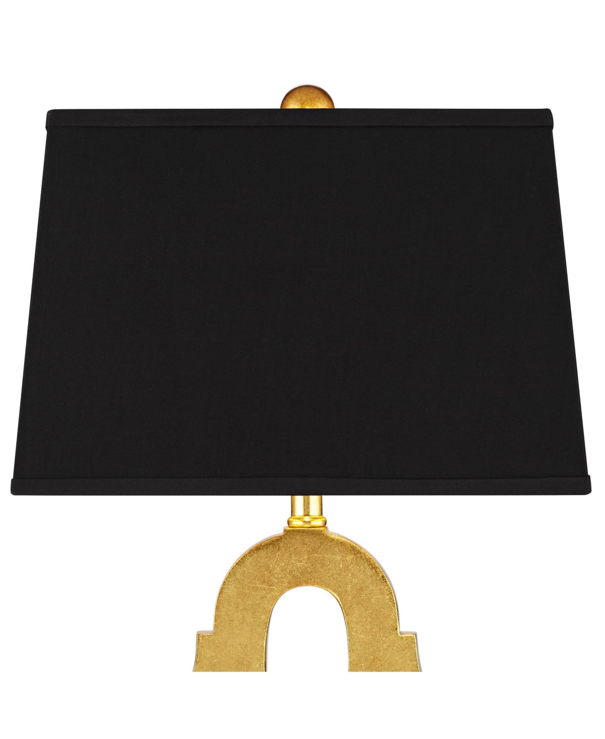 Possini Euro Design Judith Mid Century Modern Glam Luxury Table Lamp TallBlack Fabric Rectangle Shade Decor for Living Room Bedroom House