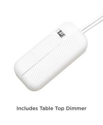 Miriam Modern Table Lamp 28 1/2" Tall Aqua Blue Fluted Glass with Table Top Dimmer White Drum Shade for Bedroom Living Room House