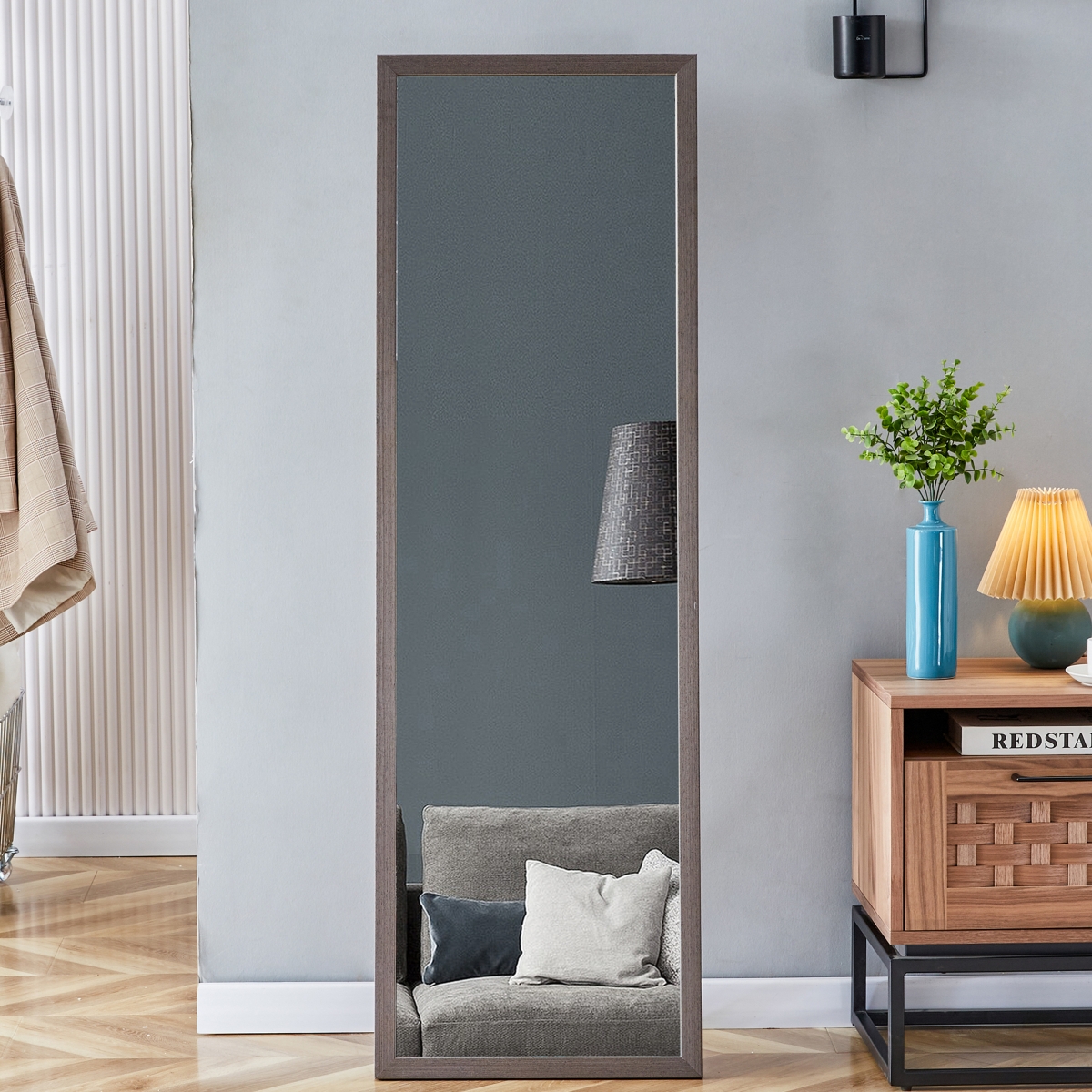 Streamdale Furniture Eco-Friendly Solid Wood Wall Mirror with Easy Assembly