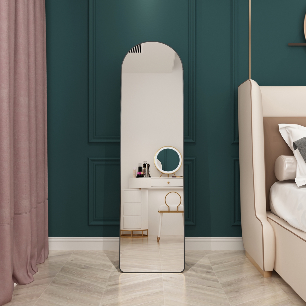 Streamdale Furniture Premium Full-Body Mirror with Space-Saving Aluminum Frame