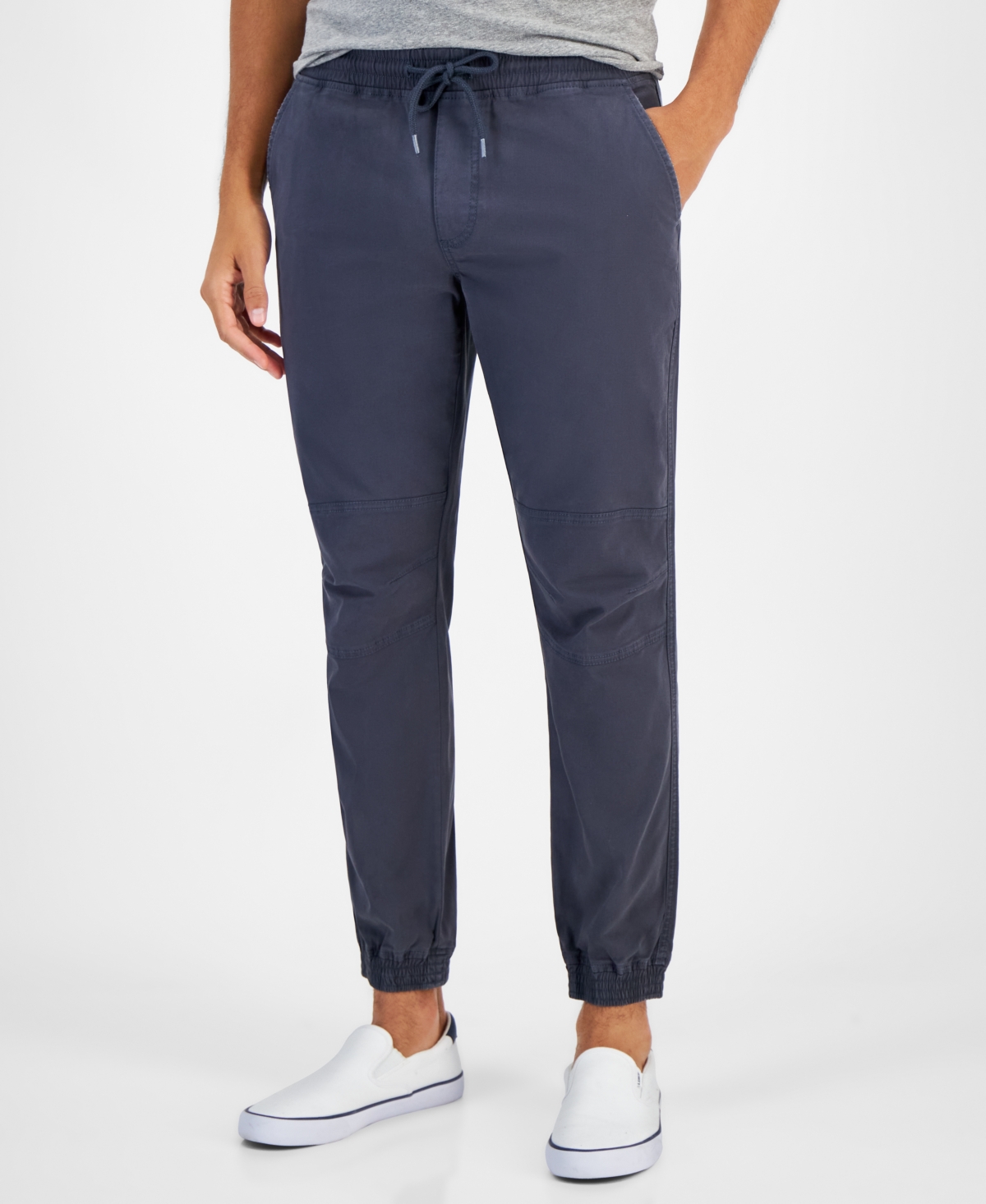 Sun + Stone Men's Articulated Jogger Pants, Created For Macy's In Fin