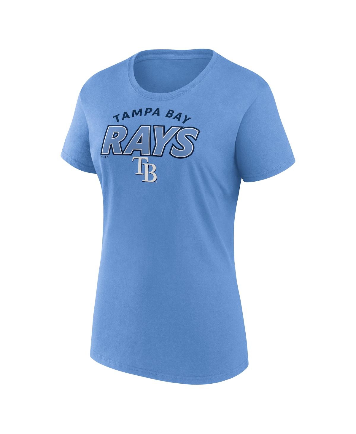 Fanatics Women's Tampa Bay Rays Risk Combo Pack T-Shirt - Light Blue