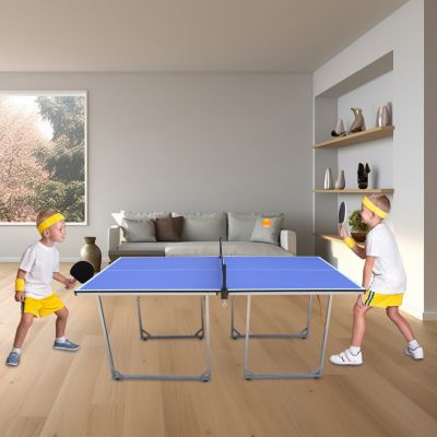 Streamdale Foldable Ping Pong Table Complete Set, Mid-Size 6'x3'