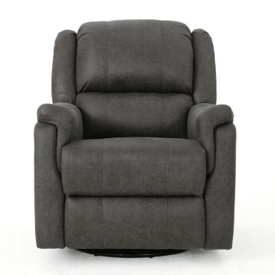 Streamdale Cozy Charcoal Swivel Glider Recliner