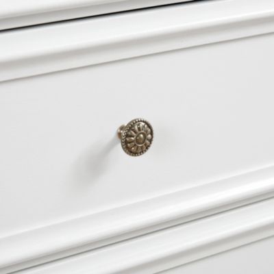 Modern Wooden Dresser with 6 Spacious Drawers and Metal Handles