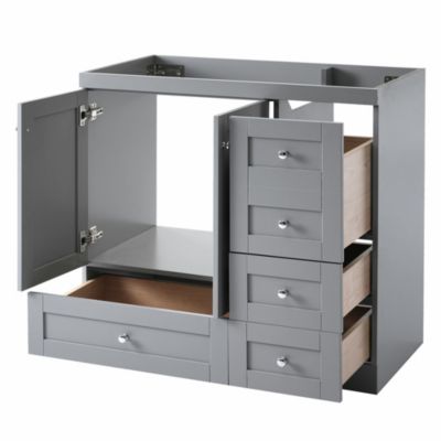 Streamdale 36" Gray Bathroom Vanity(Sink not included)