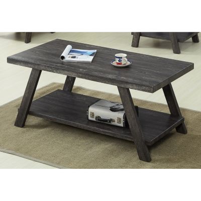 Replicated Wood Shelf Coffee Table