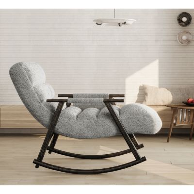   Standard Size   Fabric Upholstery   Adjustable Rocking Design, Comfort & Stability Features  Rocking Chair