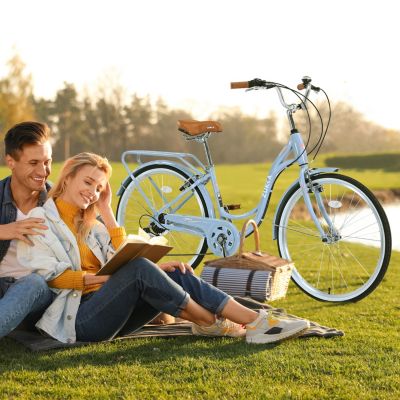 Streamdale 7 Speed, Steel Frame, Multiple Colors 24 Inch Ladies Bicycle