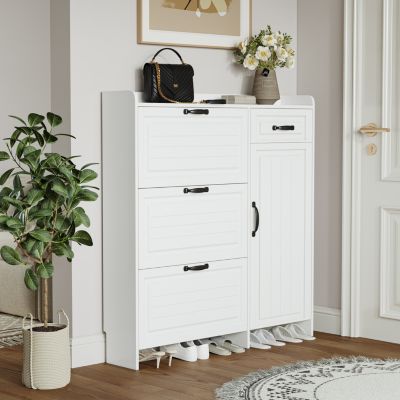 Premium Shoe Cabinet with Ample Storage and Dust Protection