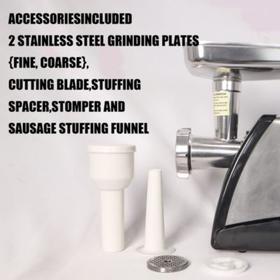 Streamdale Meat Grinder & Sausage Stuffer, 570 Watt, Stainless Steel