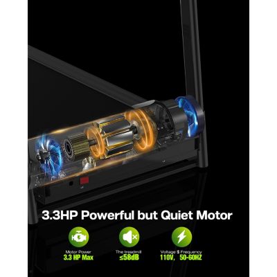 Streamdale Silent Treadmill with Space-Saving Design