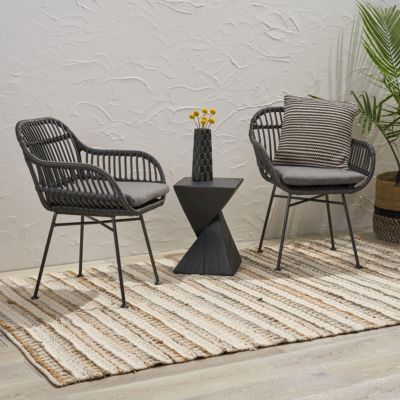 Streamdale Modern Rattan Chairs for Outdoor Living with Comfortable Cushions