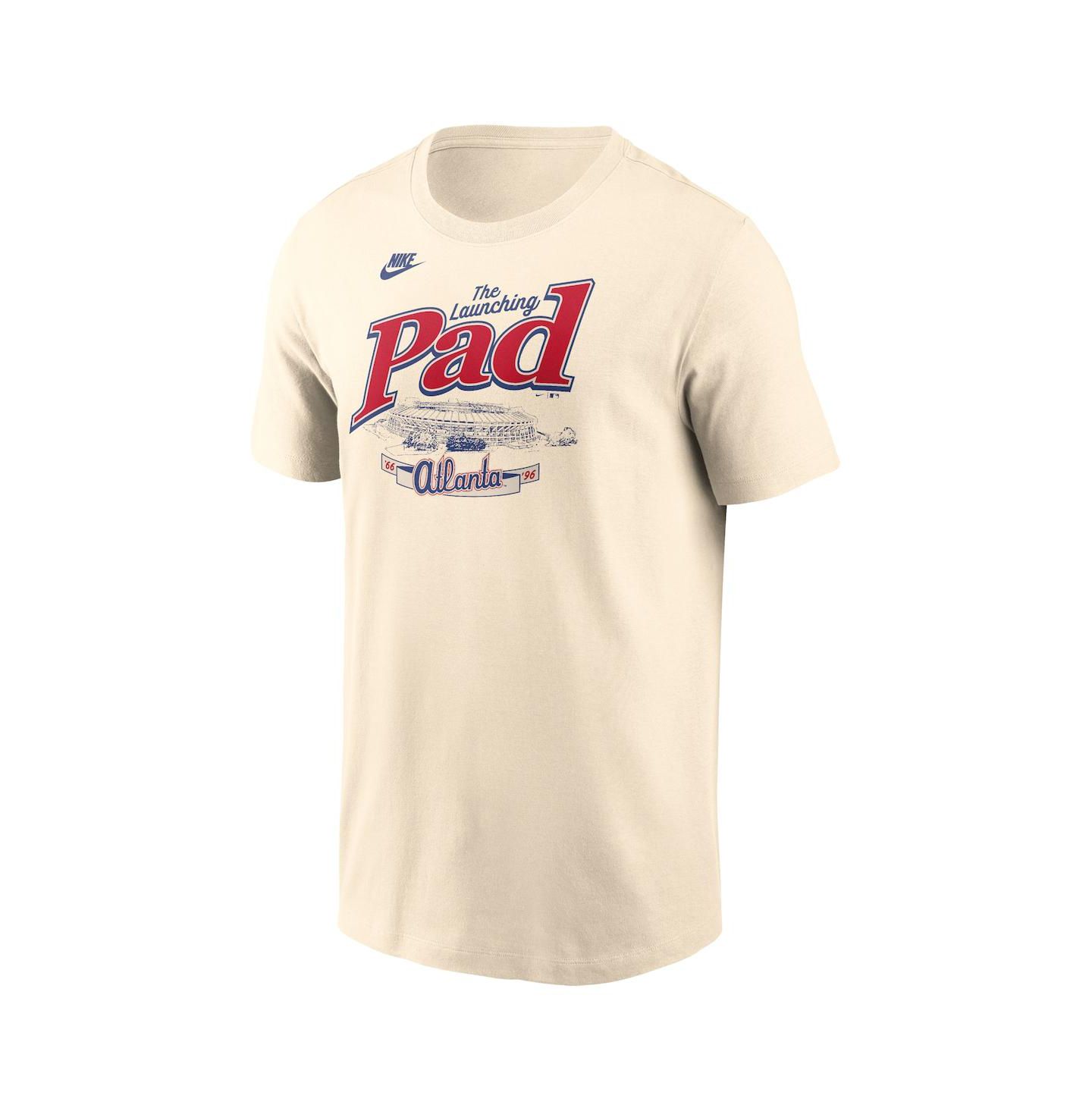 Мужская футболка Nike Cream Atlanta Braves Local Home Town — фото 3