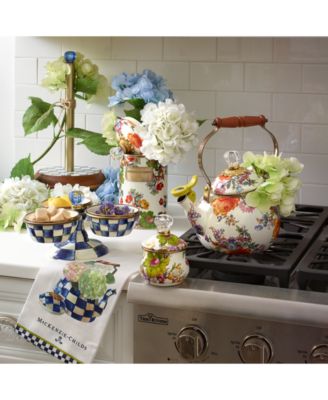 White Flower Market 2-Qt. Whistling Tea Kettle