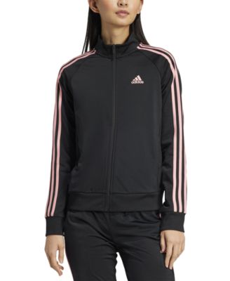 Adidas striped track jacket hotsell