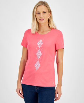 Tommy Hilfiger - Women's Embellished Short-Sleeve Crewneck T-Shirt