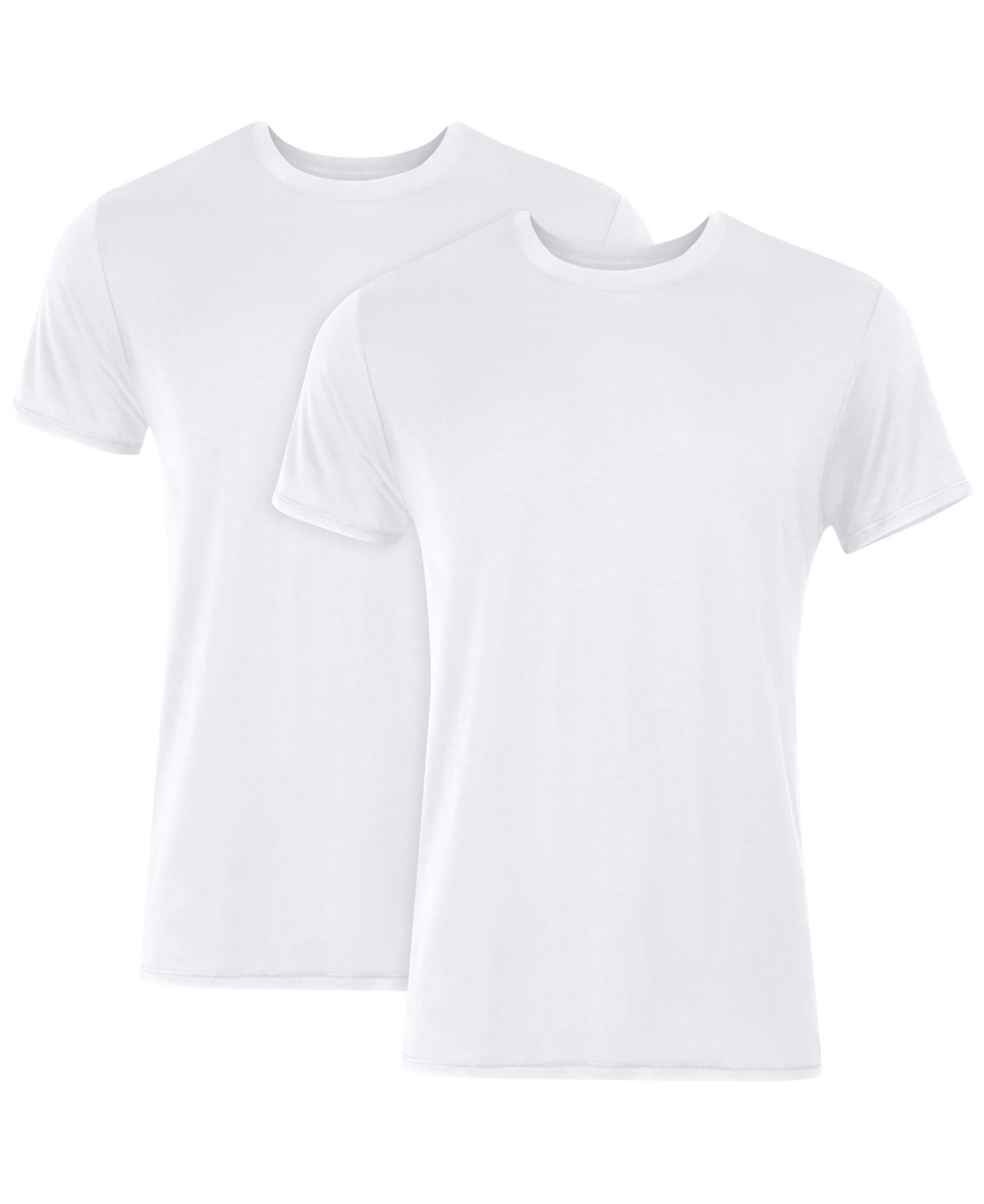 Originals Ultimate Men's SuperSoft Crewneck T-Shirts, White, 2-Pack - Assorted