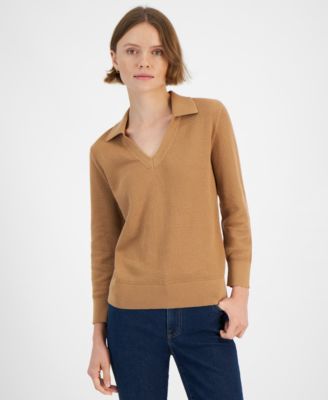 Tommy Hilfiger Women s Johnny Collar Sweater Macy s