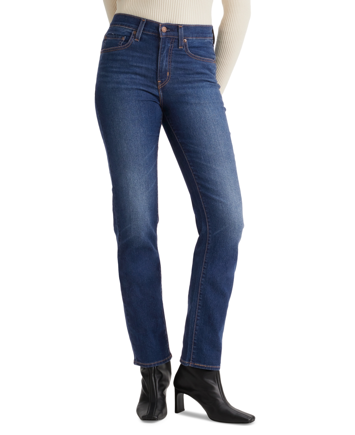 Levi's Women's 724 Straight-leg Jeans In Black