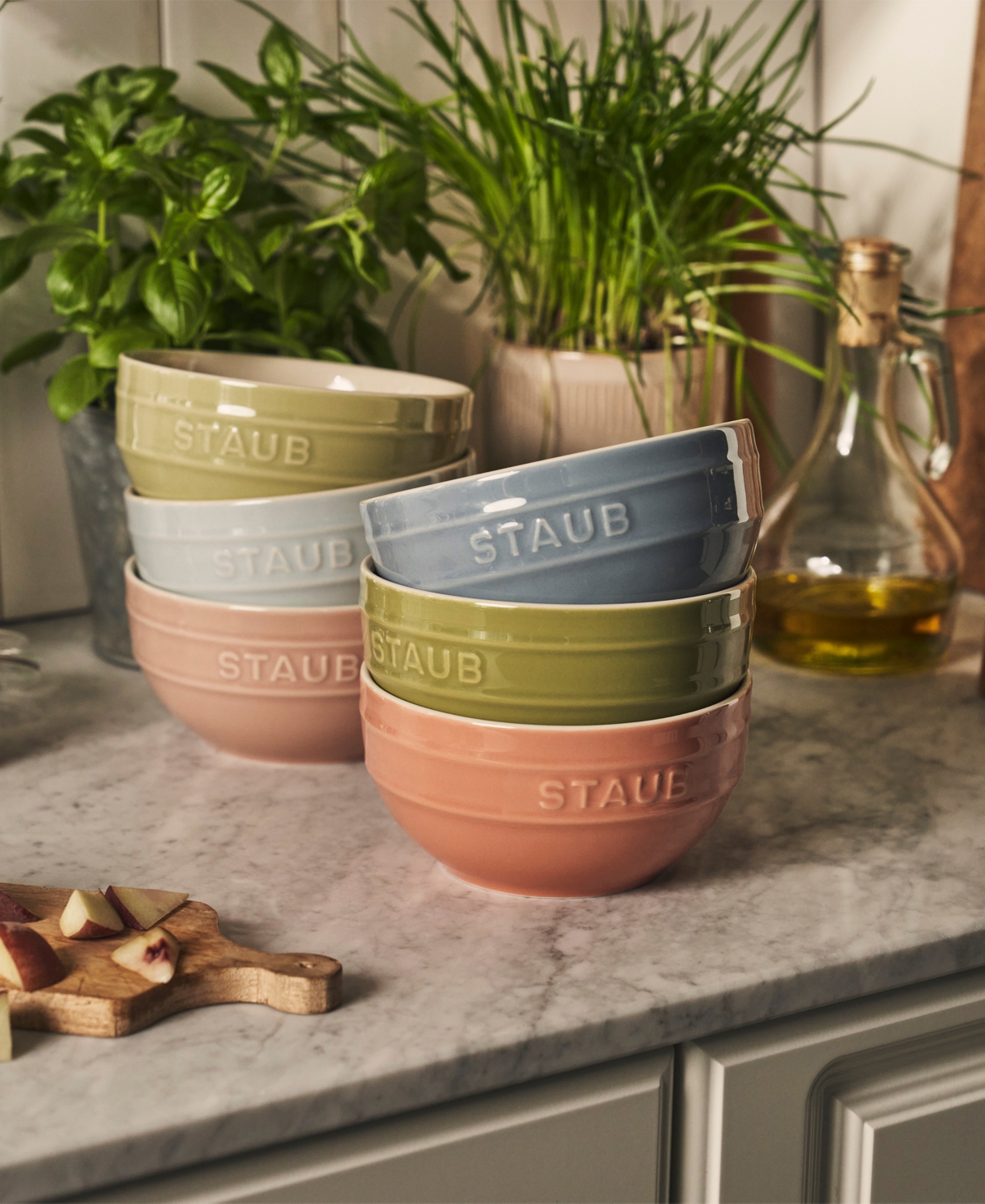 Staub Ceramic Small Universal Bowl, Set Of 6 In Macaron Pastel Colors
