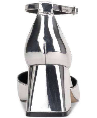 Women's Fulian Ankle-Strap Block-Heel Pumps