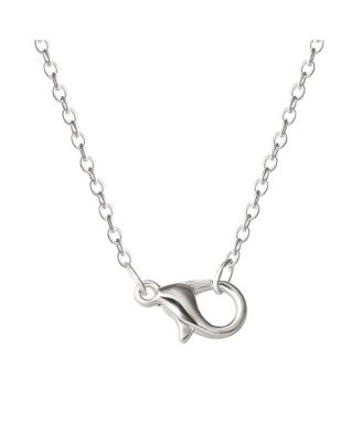 Stitch Silver Plated Enamel & Blue Crystal Sitting Stitch Pendant