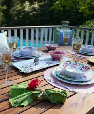 Hummingbirds Melamine All Purpose Bowls, Set of 6