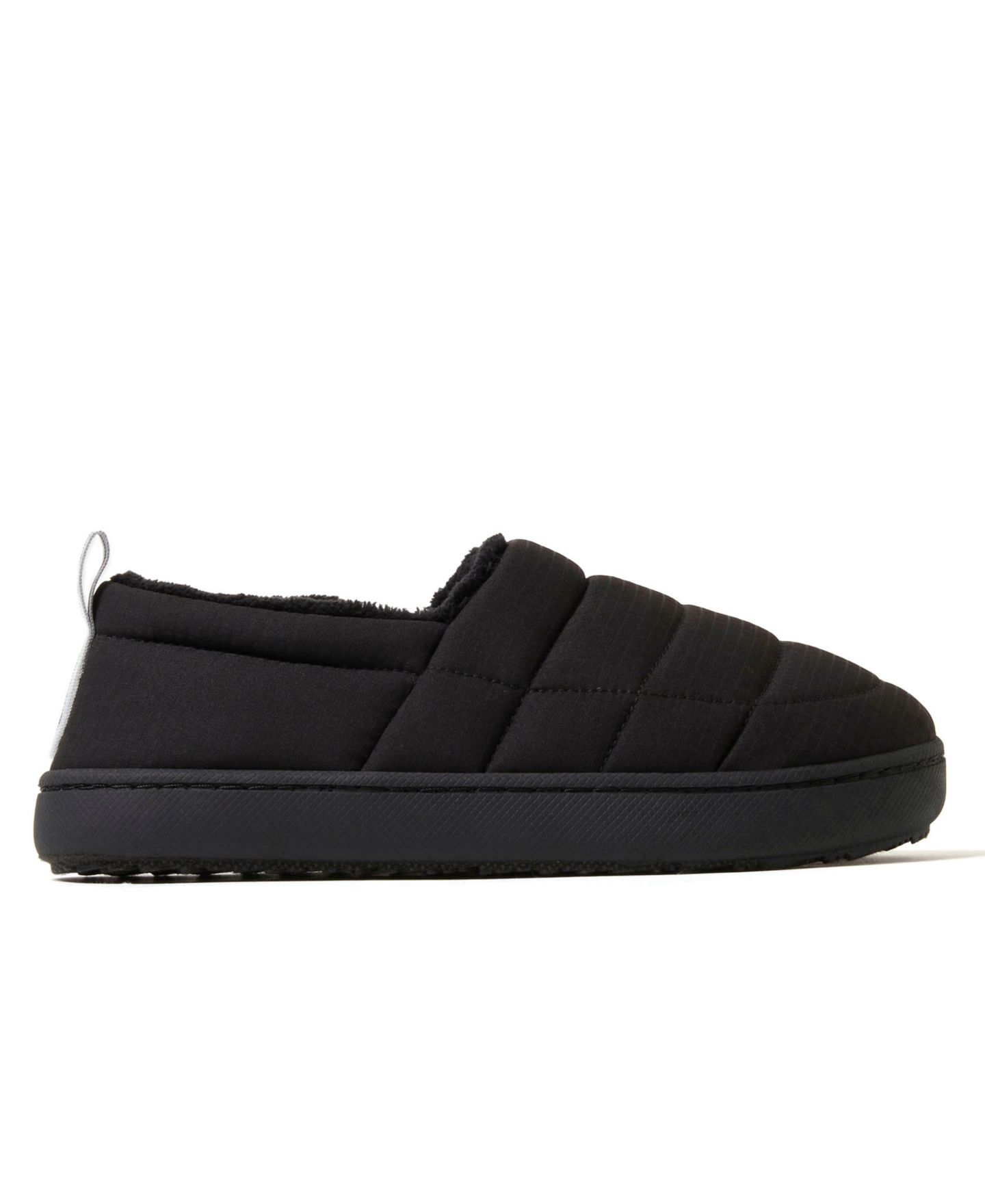 Женские тапочки Dearfoams Fern Ripstop Closed Back House Slipper, цвет: Чёрный — фото 2