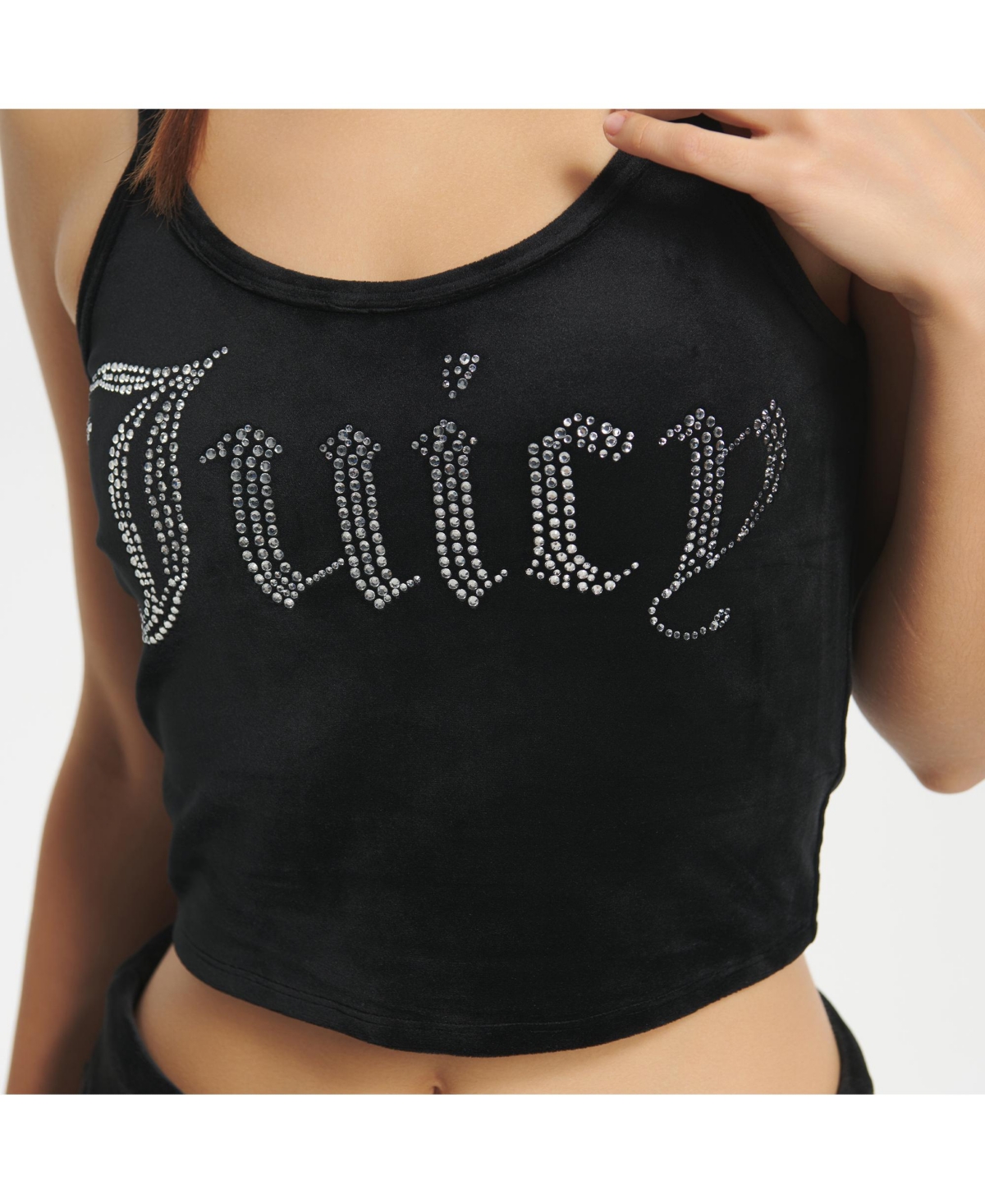 Juicy Couture Women's Basic Fitted Cropped Tank