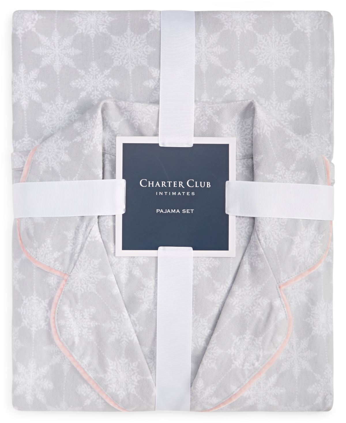 CHARTER CLUB WOMEN'S 2-PC. COTTON FLANNEL PACKAGED PAJAMAS SET, CREATED FOR MACY'S 