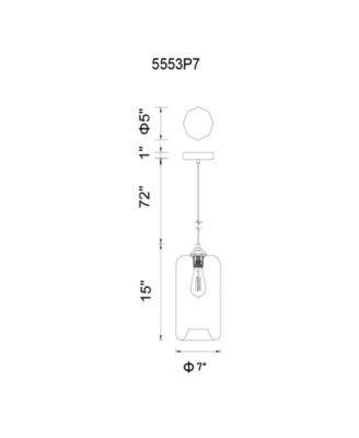 Glass 1 Light Down Mini Pendant